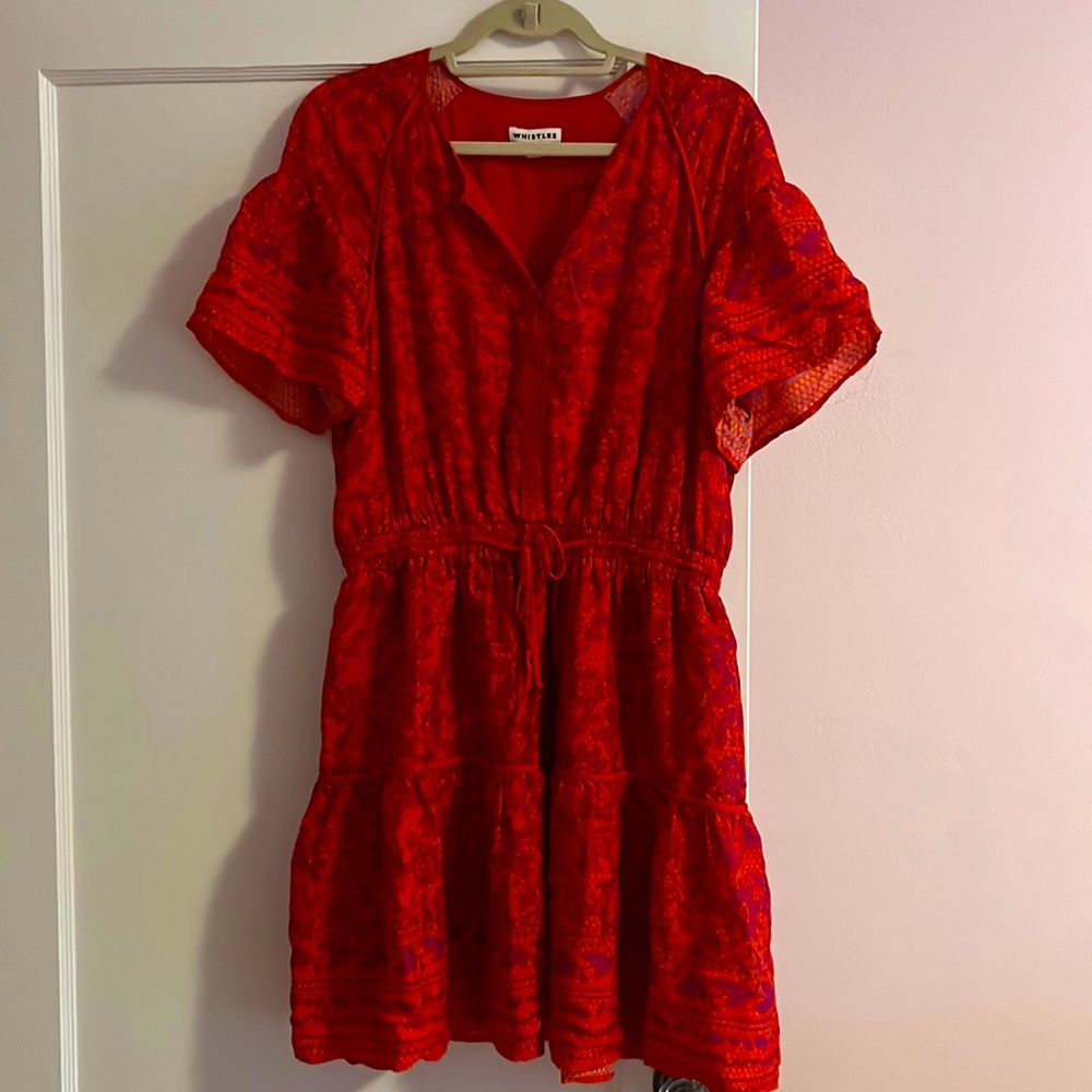Whistles short sleeve dress